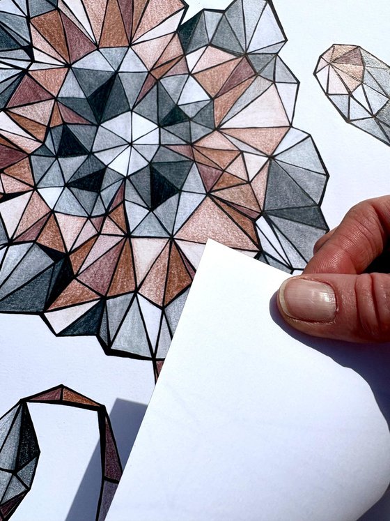 TERRACOTTA POPPY IN CALM FIELD