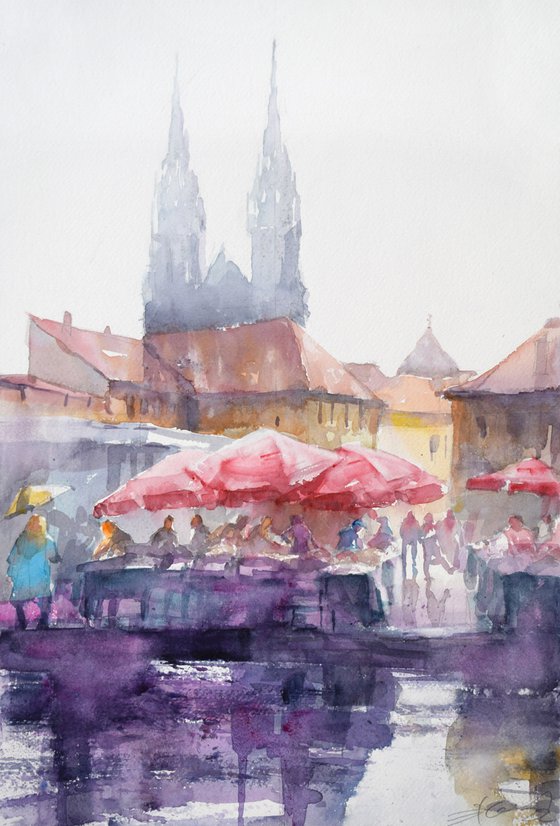 Dolac market.(Zagreb)