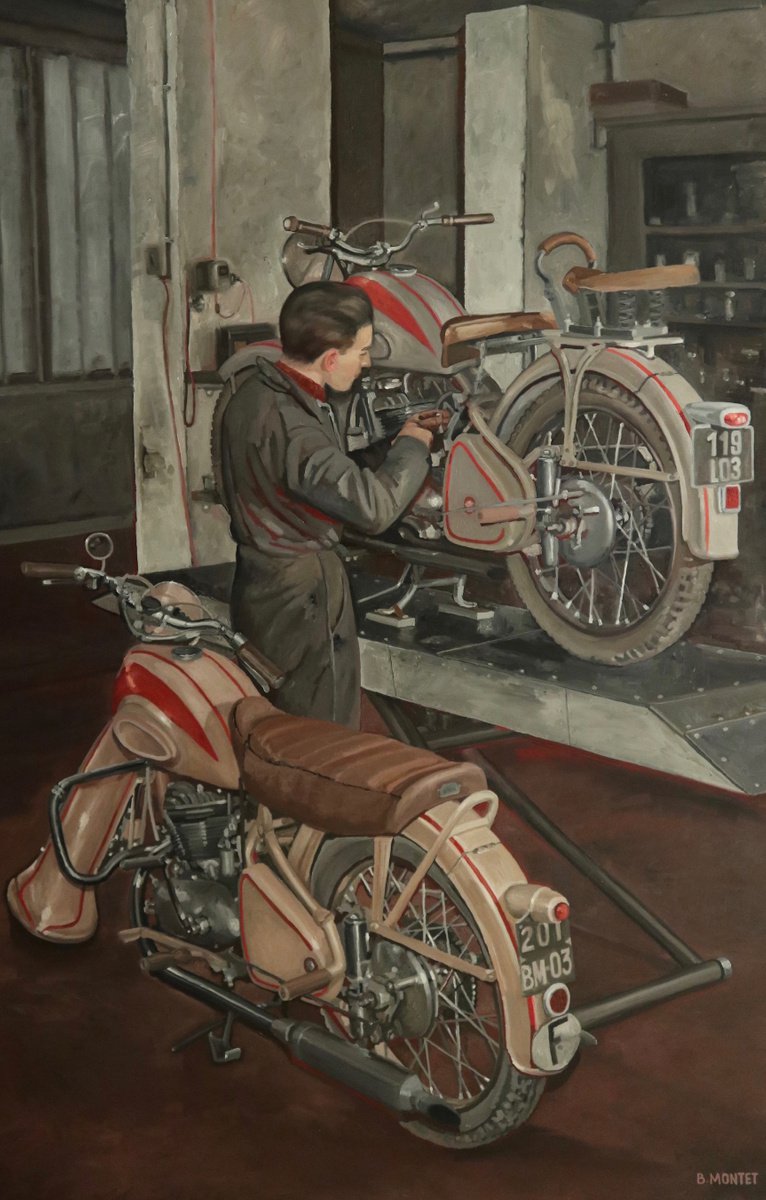 Photorealistic Portrait Oil Painting By Benoit Montet, 32 X 48, L