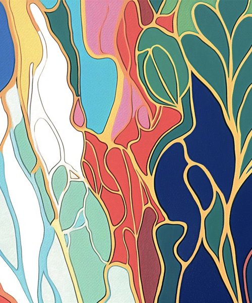 Jazz Style Flowers #8 by V+V Kniazievi