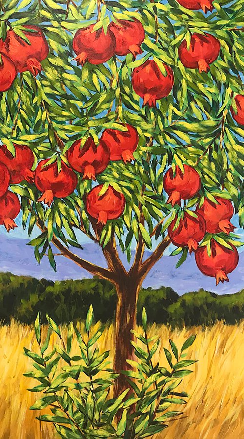 Pomegranate tree by Irina Redine