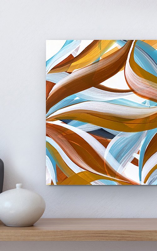 Ocher and Sky blue shades by Tatiana Malinovscaia