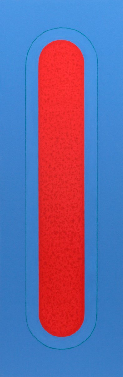 Organic Abstract Painting By Rich Moyers, 10 X 30", Rational, Original Artwork