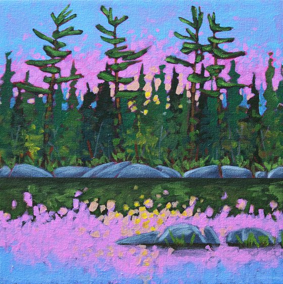 Lake Paintings, Set of Two
