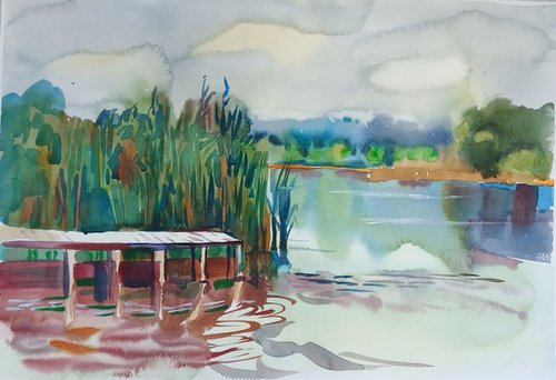On the river by Valentina Kachina