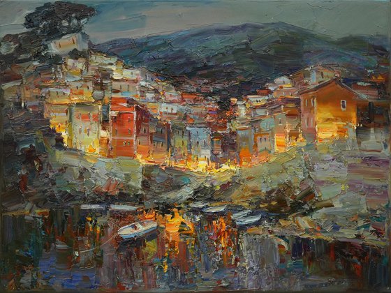 Evening of Riomaggiore