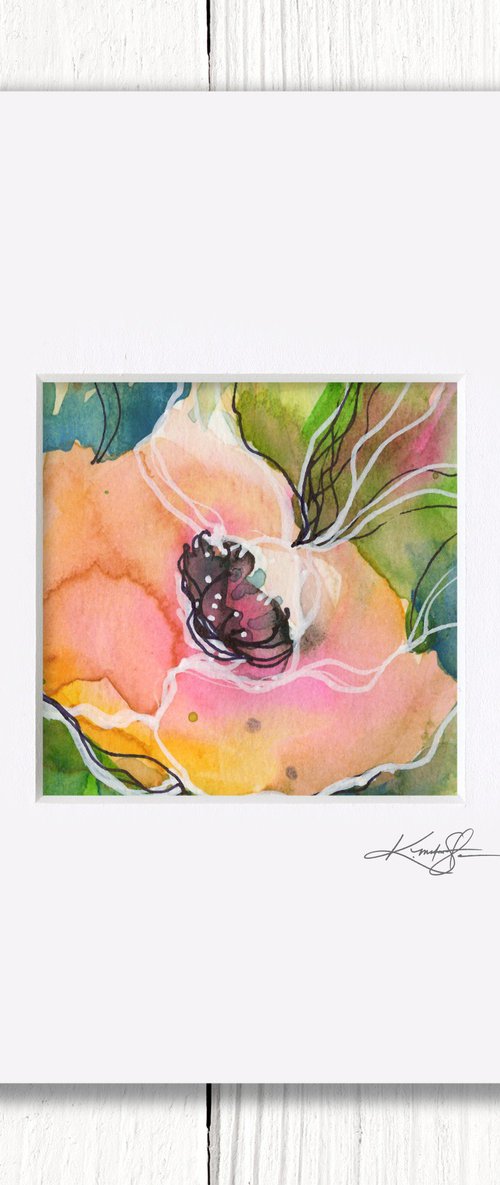 Little Dreams 22 - Small Floral Painting by Kathy Morton Stanion by Kathy Morton Stanion