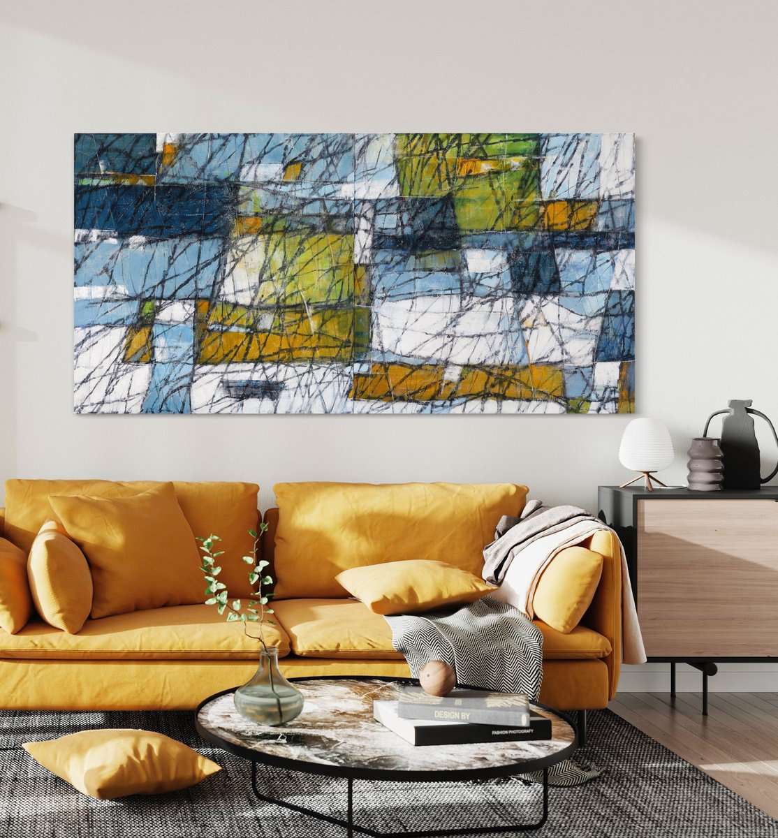 Abstract Organic Diptych By Bo Kravchenko, 96 X 48, Artwork For Sale On Artfinder