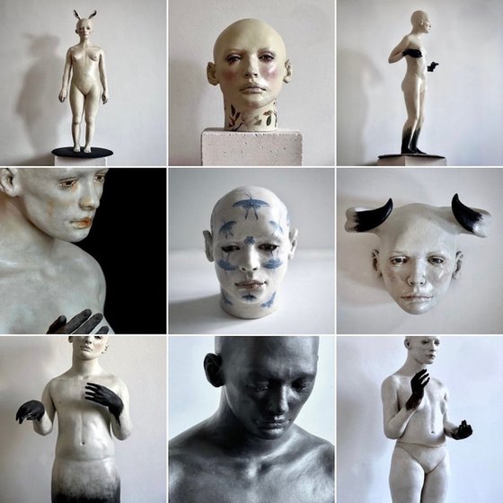 "Secular Halo" - Wall Ceramic Sculpture