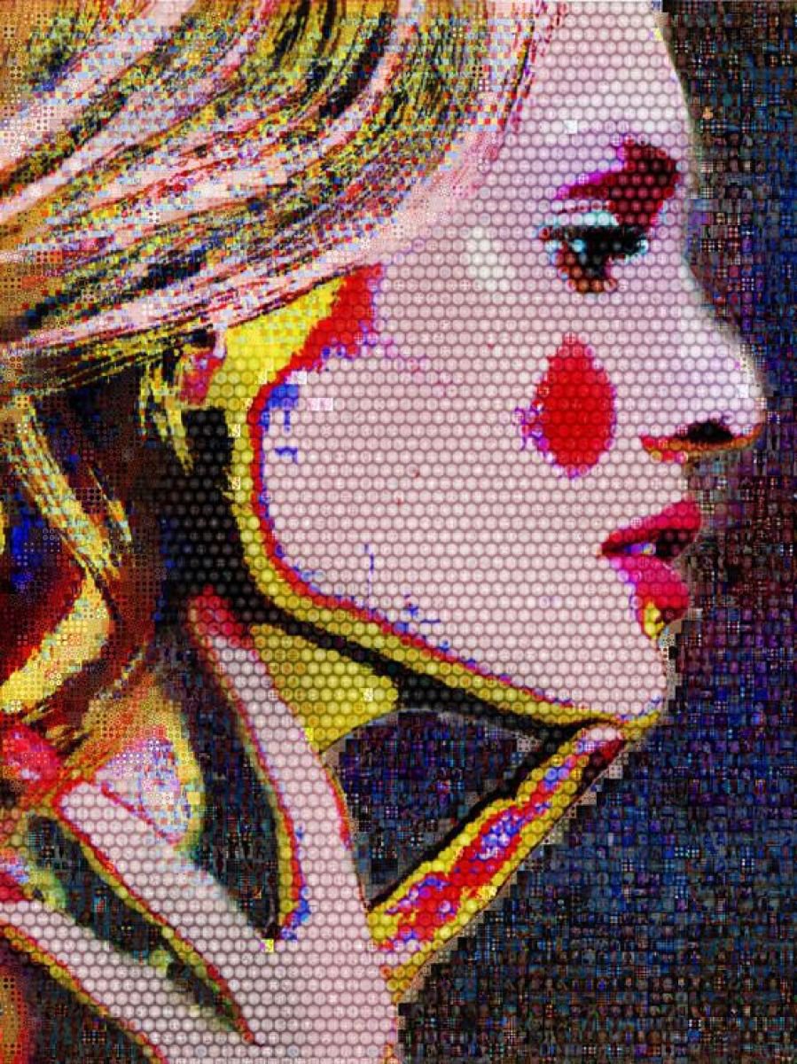 Portrait Painting By John Lijo Bluefish, 60 X 80, Hard-Candy, Original Artwork