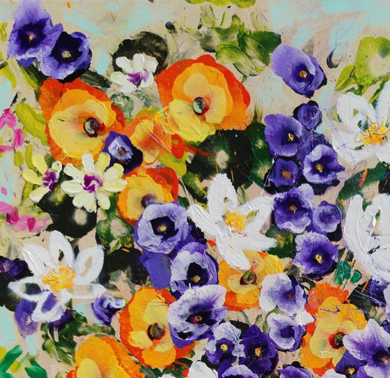 Lilies and Larkspur