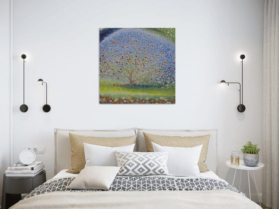 "Apple trees in bloom" based on the works of G. Klimt