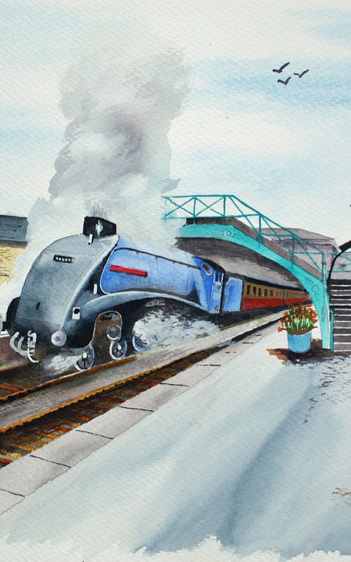 Sir Nigel Gresley at Pickering Station by Chris Pearson