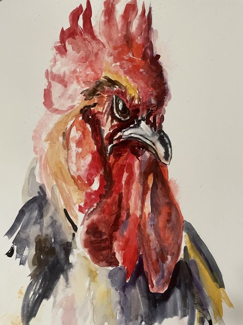Red Rooster by Sandi J. Ludescher