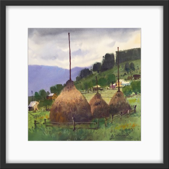 Carpathians. Haystacks