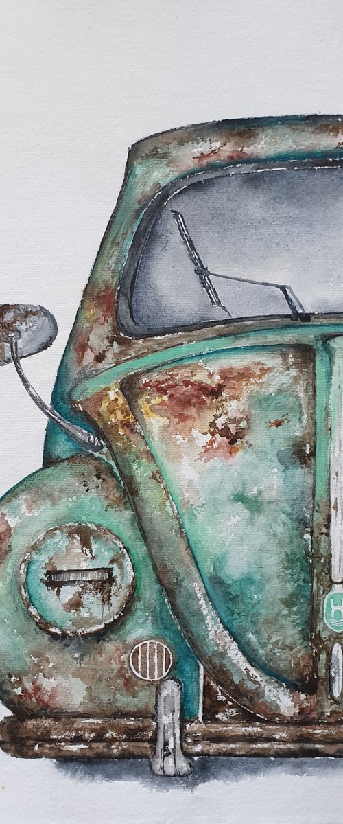 Nostalgie series - Rusty car by Ksenia June