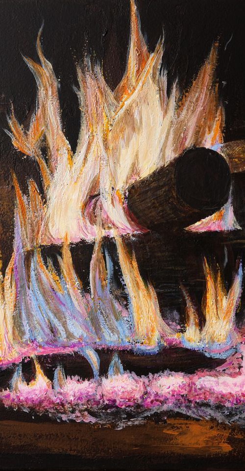Fireplace, 50*40 by Dmytro Yeromenko