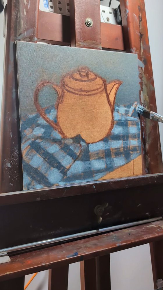Orange Teapot