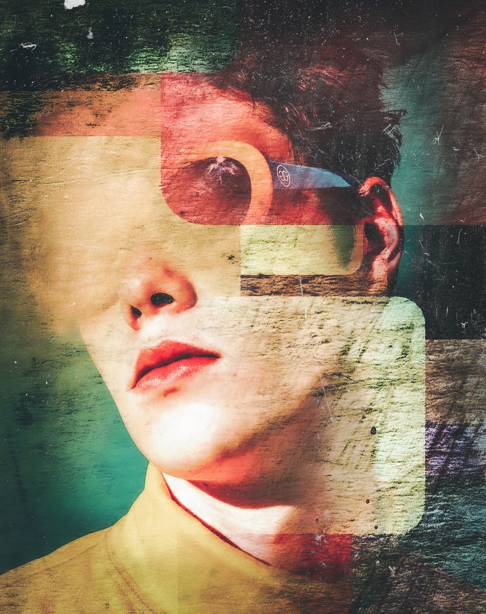 Art Color Face Vol. 14 - Montpensier. Art portrait on canvas by Elmira Namazova