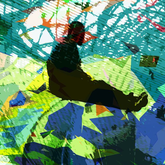 INSIDE - MAN IN THE NET | DIGITAL PAINTING GICLÉE CANVAS, EDITION OF 7 PIECES
