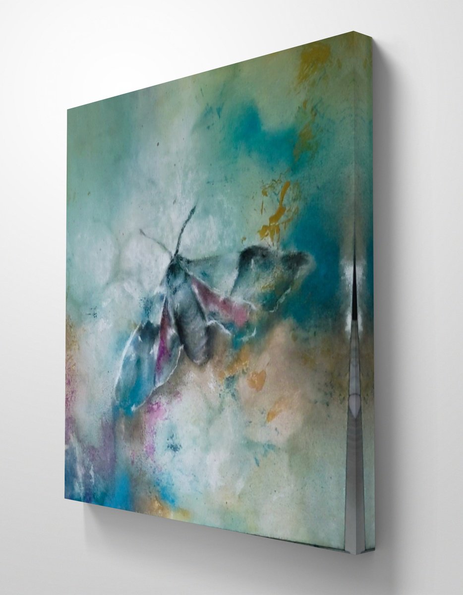 Abstract Animal Painting By Yuliia Kyrsanova, 20 X 20", Fragility In Eternity, Original Artwork