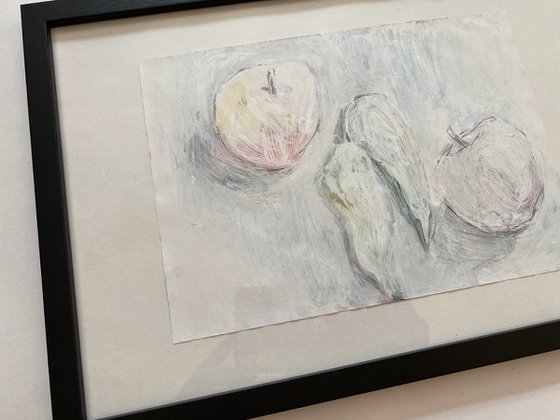 Fruit on white
