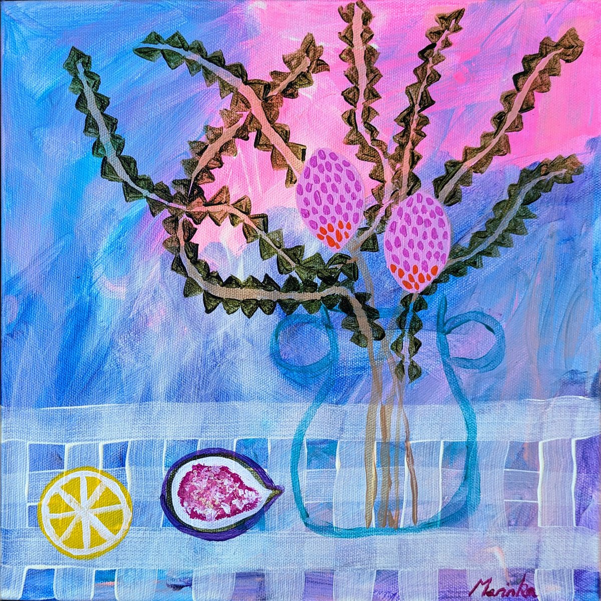 Fig, Lemon and Banksia - Framed by Marinka Parnham