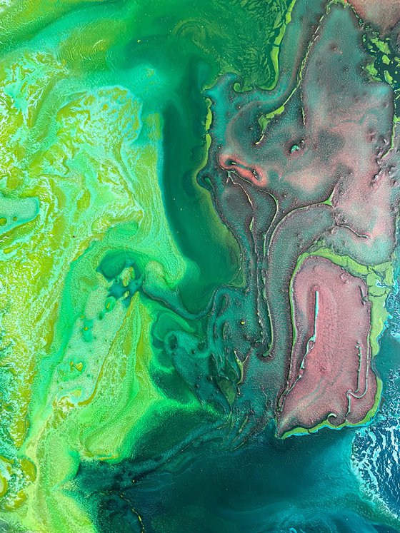 Abstract Jungle Acrylic Art