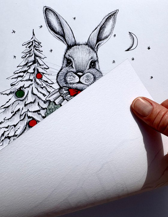 CHRISTMAS LADY BUNNY