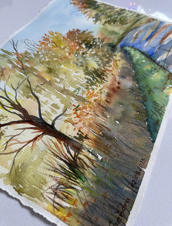 A sunny autumn day in Urbach