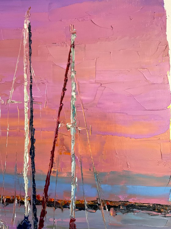 Evening boats