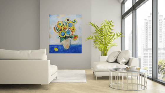 Sunflowers with Lemon