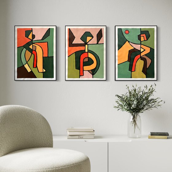 Dancing in the Forest (Set of 3)