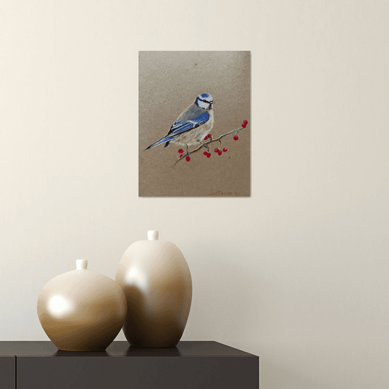 Bird with berries 2