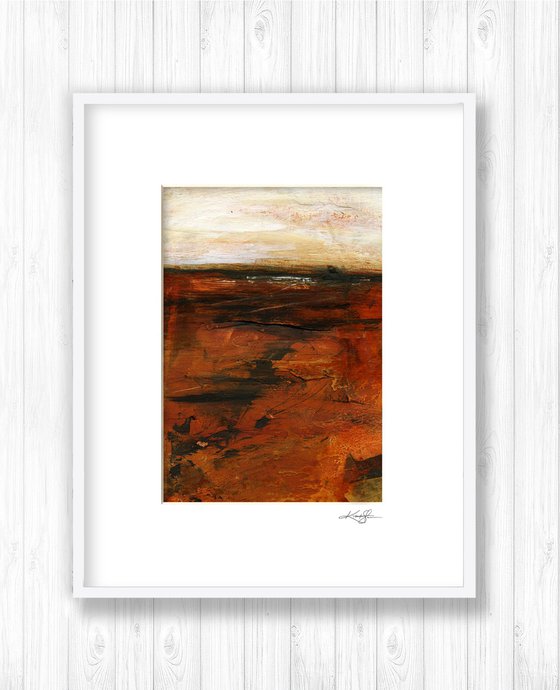 Mystical Land Collection 9 - 3 Textural Landscape Paintings by Kathy Morton Stanion