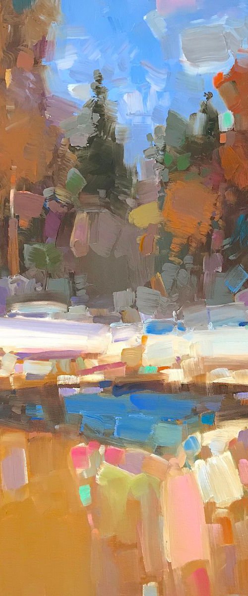 Spring Time, Original oil painting, One of a kind Signed by Vahe Yeremyan