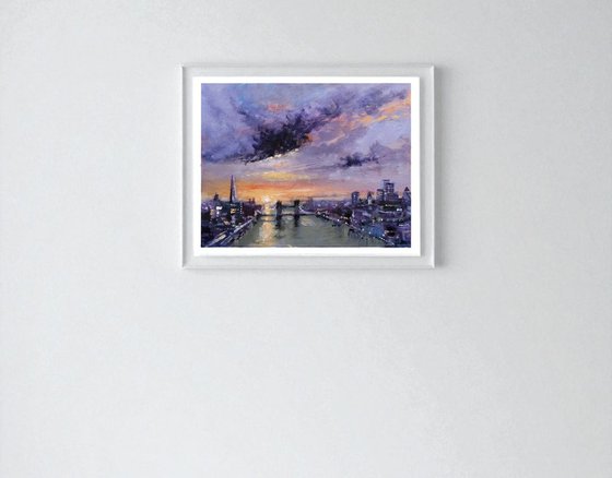 The City below, London