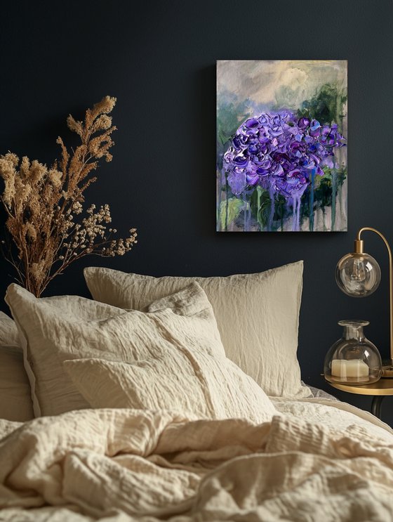Hydrangea Study — Purple Bloom