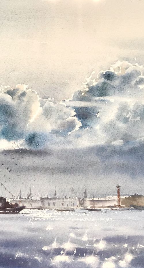 The Neva River No 1, St. Petersburg by Eugenia Gorbacheva