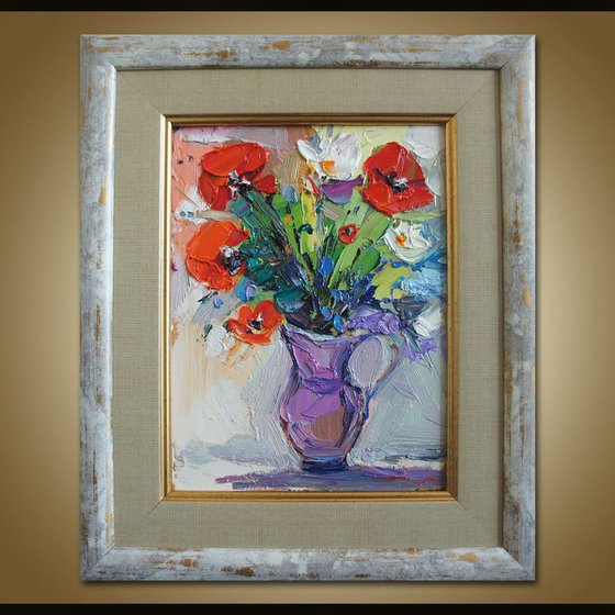 Flowers, oil painting