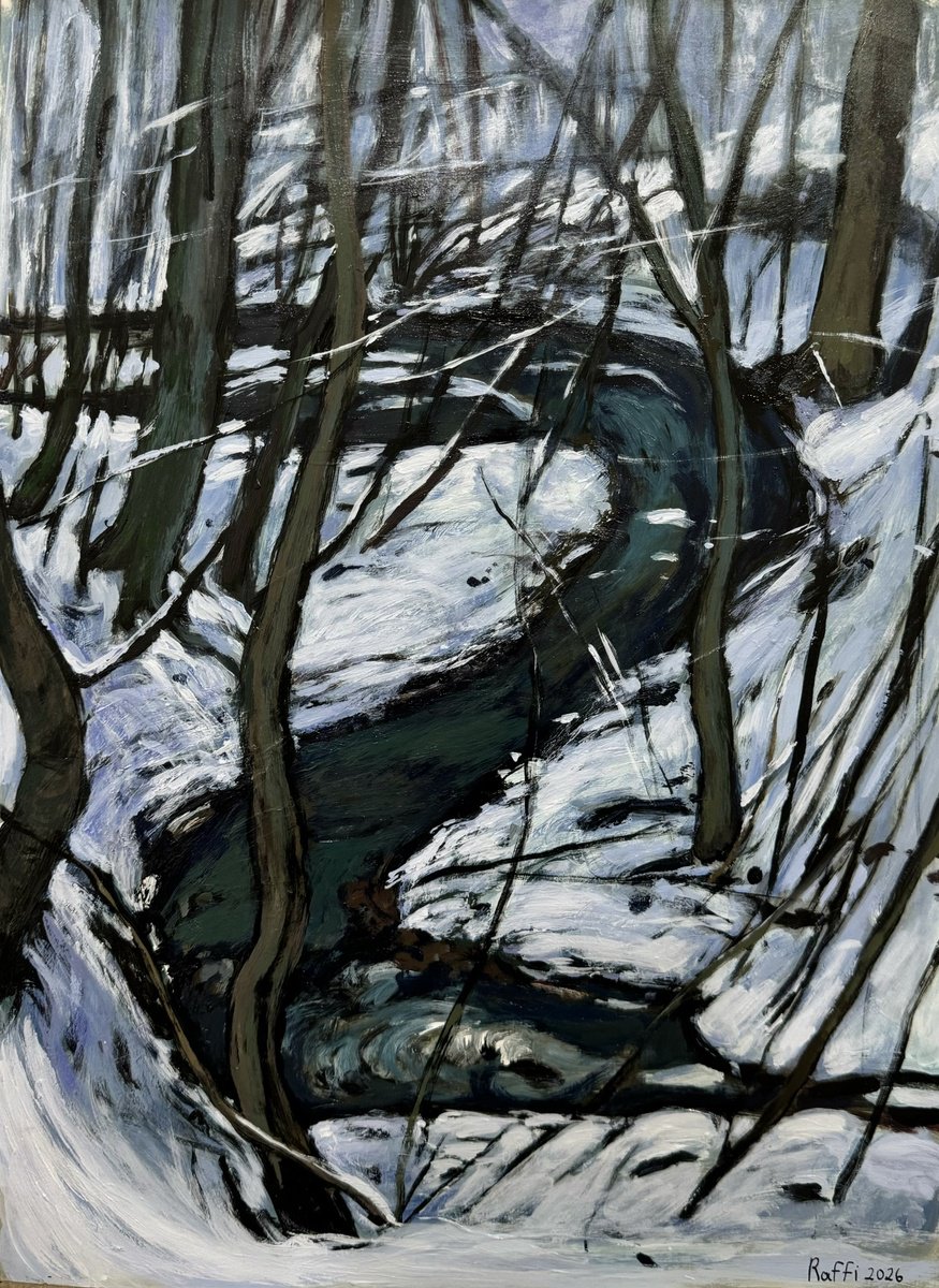  - Winter Landscape - ? By Raffi Ghazaryan, 11 X 16, Artwork For Sale On Artfinder