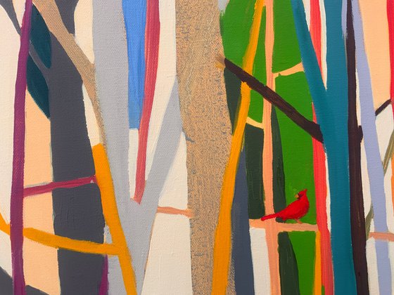 Mr. Cardinal In A Twilight Vanilla Sky