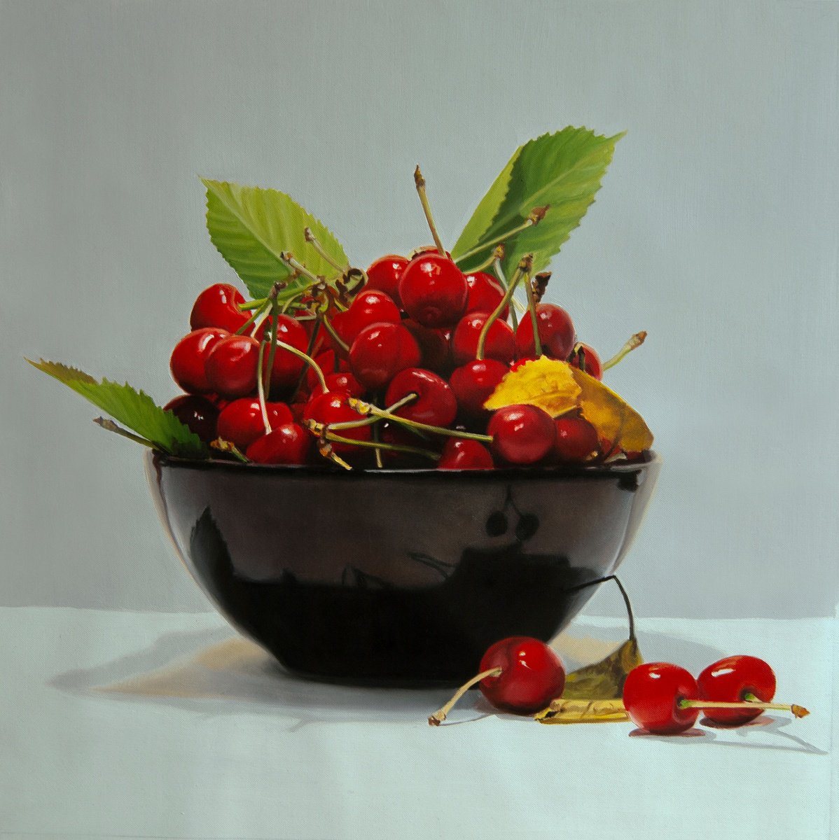 Still Life With Cherries III by Simona Tsvetkova