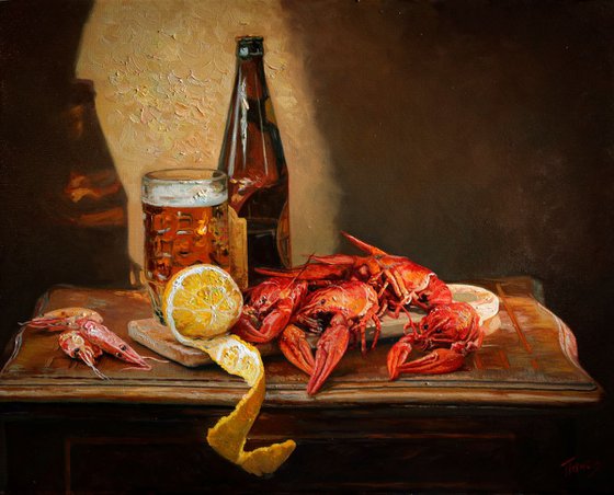 Still life with seafood