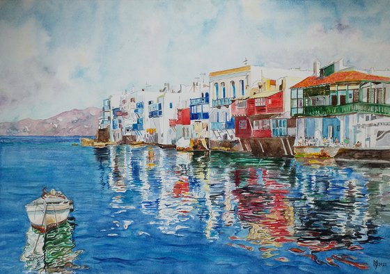 MYKONOS  GREECE  58 x 41 cm