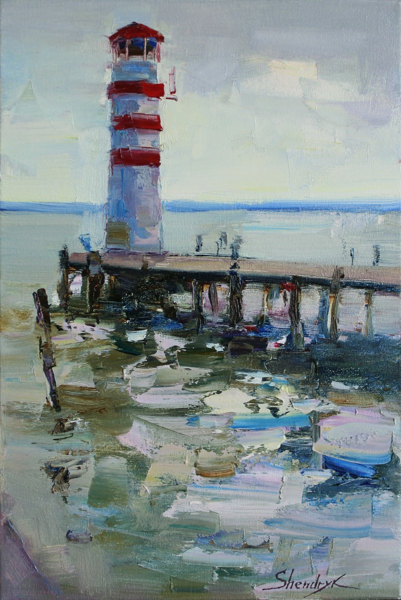 Lake Neusiedl. Lighthouse By Tetiana Shendryk, 8 X 12, Artwork For Sale On Artfinder