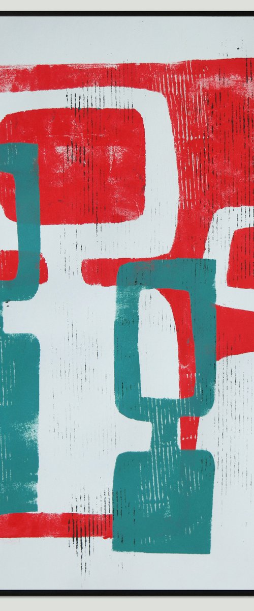 Family portrait #21 -  Art on paper - 24M (A2-42cmx59,4cm) by Ronald Hunter