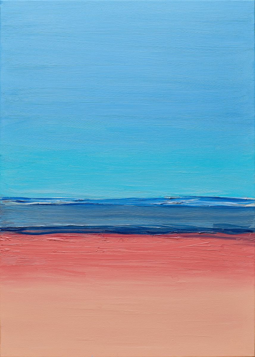 Abstract Oil Painting By Nataliia Sydorova, 20 X 28", Breeze, Original Artwork