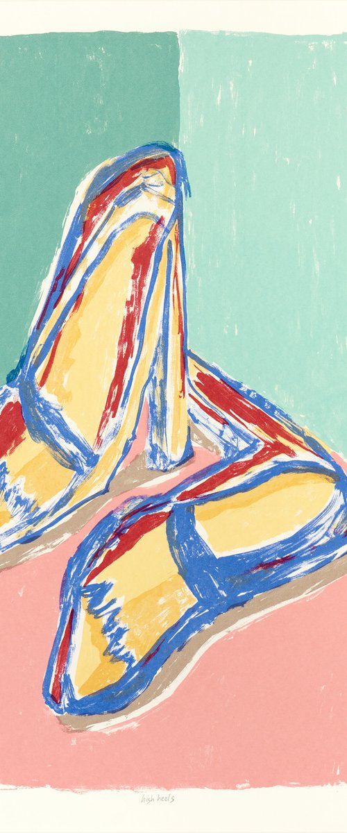 High Heels, Limited Edition screen-print by Alexander Evans