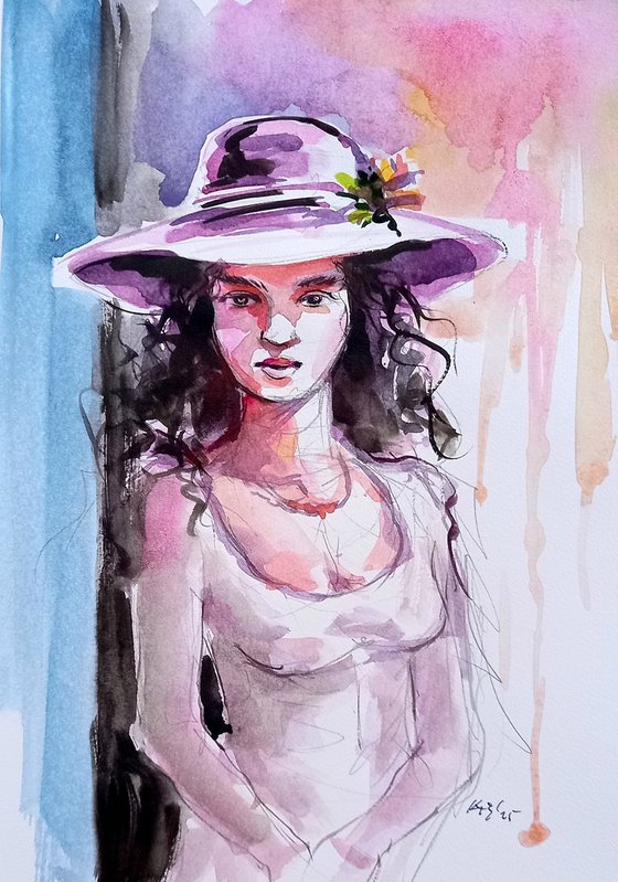 Girl with hat II